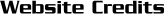 Website Credits